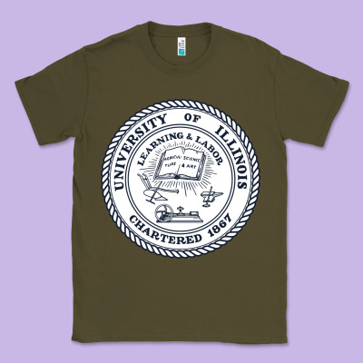 University Of Illinois Classic Tee Designed By Artisfamous