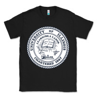 Black university of illinois Classic Tee - artisFamous