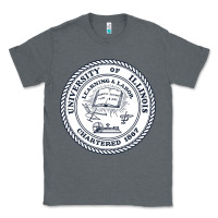 Charcoal Heather university of illinois Classic Tee - artisFamous