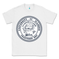 White university of illinois Classic Tee - artisFamous