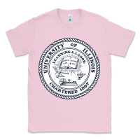 Bubblegum Pink university of illinois Classic Tee - artisFamous