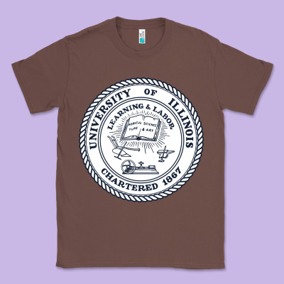 University Of Illinois Classic Tee Designed By Artisfamous