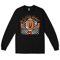 Black game day football Long Sleeve Tee - BarkalooDesign