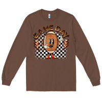 Chestnut game day football Long Sleeve Tee - BarkalooDesign