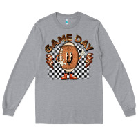 Heather Grey game day football Long Sleeve Tee - BarkalooDesign