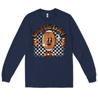 Navy game day football Long Sleeve Tee - BarkalooDesign