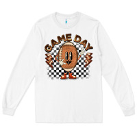 White game day football Long Sleeve Tee - BarkalooDesign