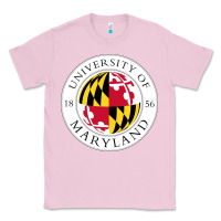 Bubblegum Pink university of maryland Classic Tee - artisFamous