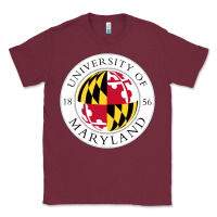 Burgundy university of maryland Classic Tee - artisFamous