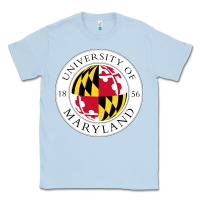 Dusty Blue university of maryland Classic Tee - artisFamous