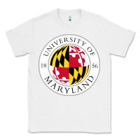 White university of maryland Classic Tee - artisFamous