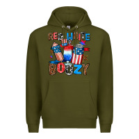 Army Green red white boozy Premium Hoodie - AdoDesignShop