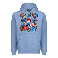 Colony Blue red white boozy Premium Hoodie - AdoDesignShop