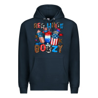 Navy red white boozy Premium Hoodie - AdoDesignShop