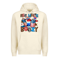 Sandshell red white boozy Premium Hoodie - AdoDesignShop