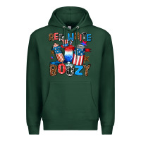 Sports Green red white boozy Premium Hoodie - AdoDesignShop