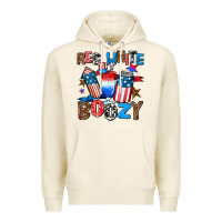 Tofu red white boozy Premium Hoodie - AdoDesignShop