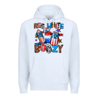 White red white boozy Premium Hoodie - AdoDesignShop