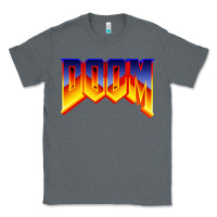 Charcoal Heather doom video game Classic Tee - artisFamous