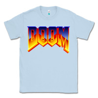 Dusty Blue doom video game Classic Tee - artisFamous