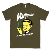 Army Green smoking marijuana Classic Tee - artisFamous
