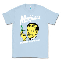 Dusty Blue smoking marijuana Classic Tee - artisFamous