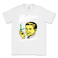 White smoking marijuana Classic Tee - artisFamous