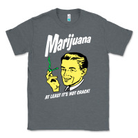Charcoal Heather smoking marijuana Classic Tee - artisFamous