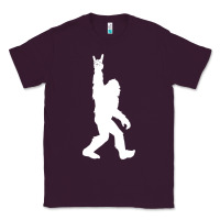 Plum funny bigfoot rock and roll t shirt for sasquatch believers Classic Tee - artisFamous