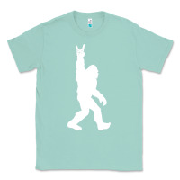 Seafoam funny bigfoot rock and roll t shirt for sasquatch believers Classic Tee - artisFamous