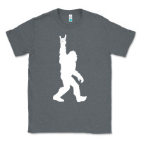 Charcoal Heather funny bigfoot rock and roll t shirt for sasquatch believers Classic Tee - artisFamous