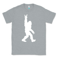 Heather Grey funny bigfoot rock and roll t shirt for sasquatch believers Classic Tee - artisFamous