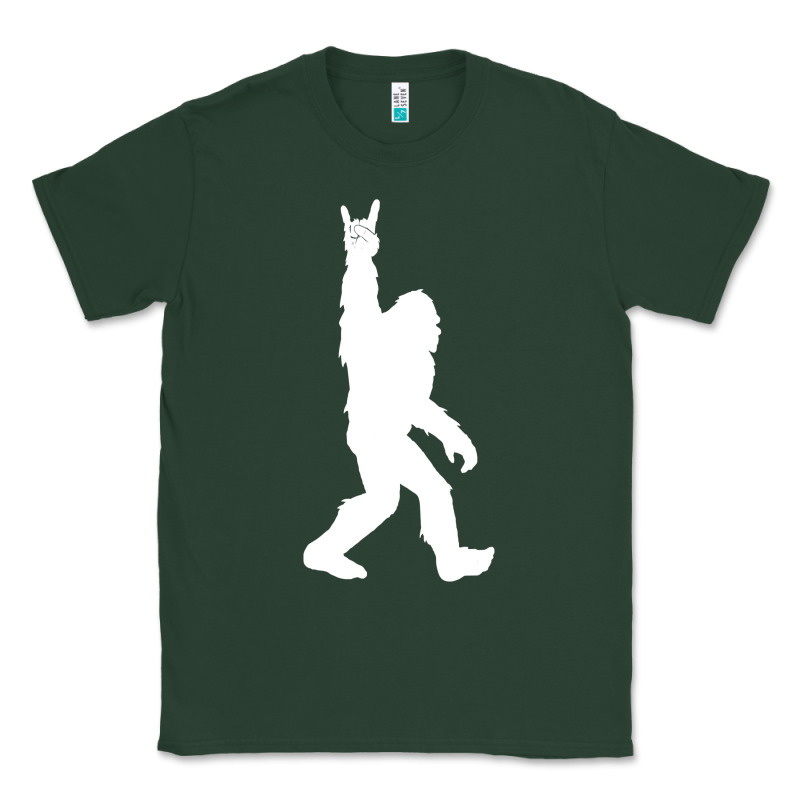 Funny Bigfoot Rock And Roll T Shirt For Sasquatch Believers Classic Tee by artisFamous | Teevron