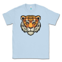 Dusty Blue tiger vector face Classic Tee - artisFamous