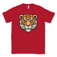Red tiger vector face Classic Tee - artisFamous