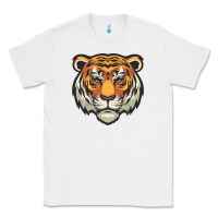 White tiger vector face Classic Tee - artisFamous