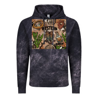 Cloud Black western rodeo Vintage Hoodie - AdoDesignShop