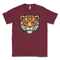 Burgundy tiger vector face Classic Tee - artisFamous
