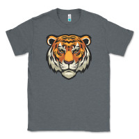 Charcoal Heather tiger vector face Classic Tee - artisFamous