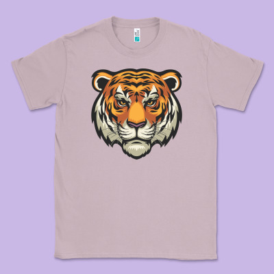 Tiger Vector Face Classic Tee Designed By Artisfamous