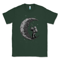 Sports Green digging the moon Classic Tee - artisFamous
