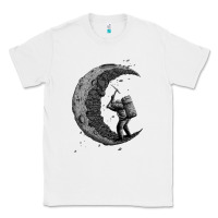 White digging the moon Classic Tee - artisFamous