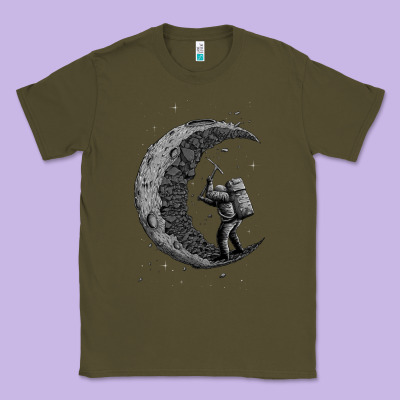 Digging The Moon Classic Tee Designed By Artisfamous