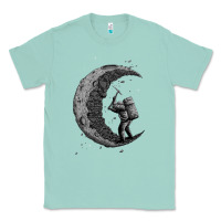 Seafoam digging the moon Classic Tee - artisFamous