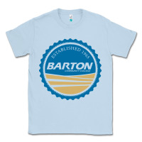 Dusty Blue Barton Community College Classic Tee - artisFamous
