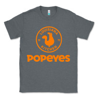 Charcoal Heather Resto Popeyes Art Classic Tee - artisFamous