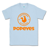 Dusty Blue Resto Popeyes Art Classic Tee - artisFamous