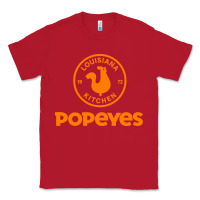 Red Resto Popeyes Art Classic Tee - artisFamous