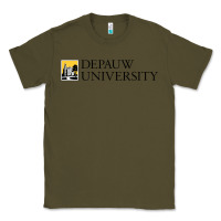 Army Green Depauw College Classic Tee - artisFamous