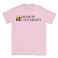 Bubblegum Pink Depauw College Classic Tee - artisFamous